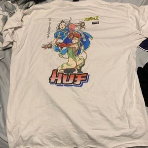 Distressed huf Street fighter tee